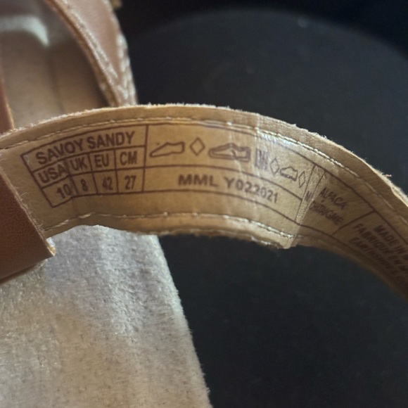 Cottagecore Earth Origins Women's Tan Memory Fit Leather Sandals - Picture 8 of 9